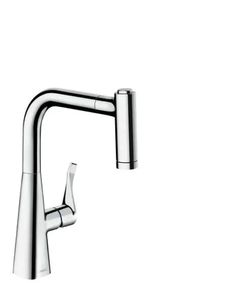 Hansgrohe HG Spültischmischer 220 Metris M71 Ausziehbrause 2jet edelstahl-optik, 14834800, Artikel in Kategorie